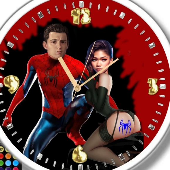 Spiderman clock with led lights - Picture 2 of 5